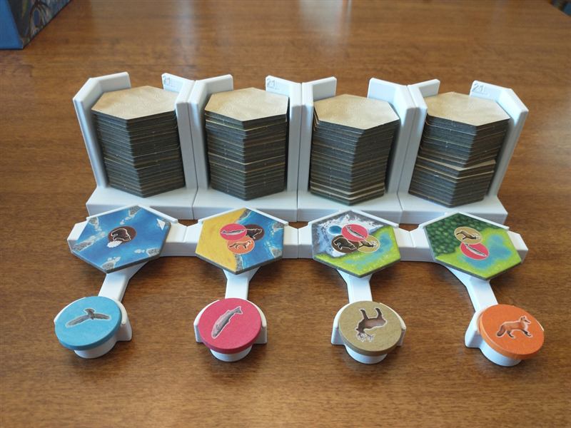 Cascadia board game insert model