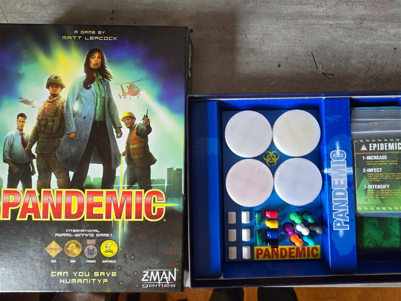 Pandemic board game insert model