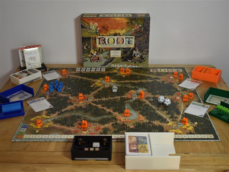 Root board game insert model
