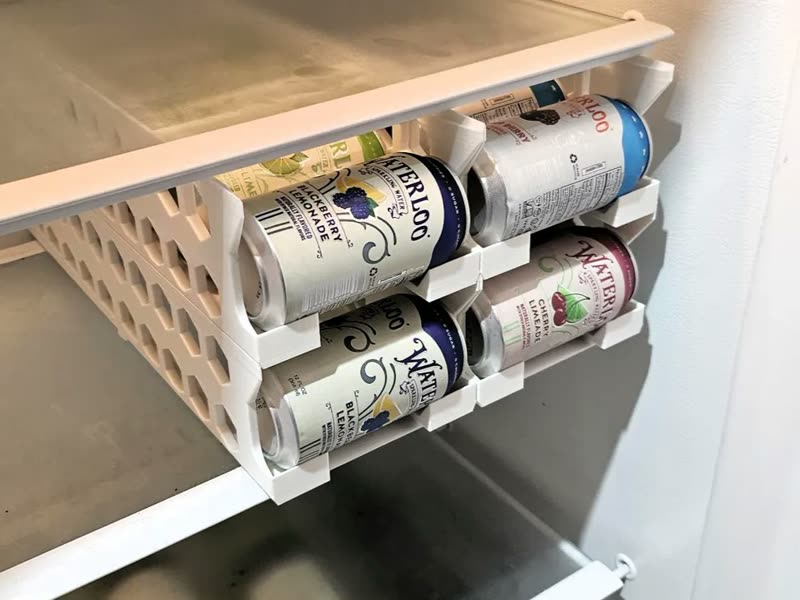 MakerWorld beverage can dispenser for a refrigerator