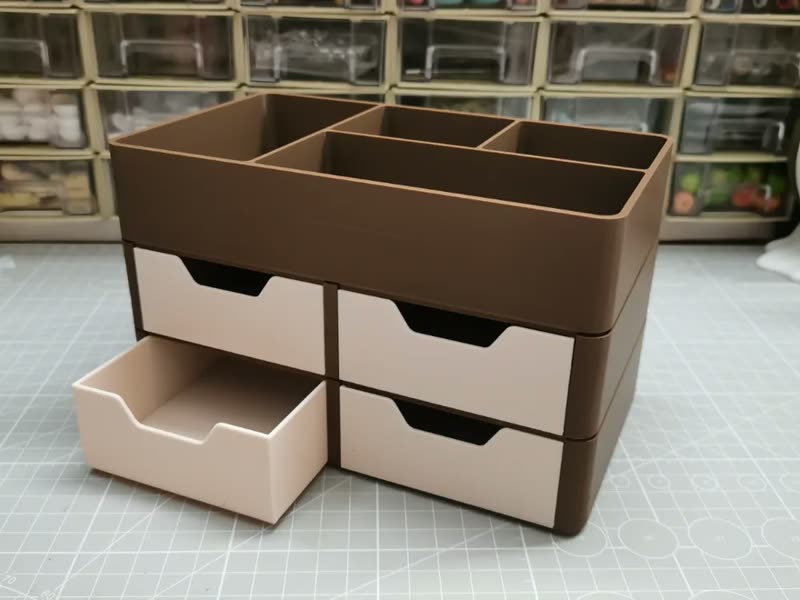MakerWorld stackable desktop organiser with drawers
