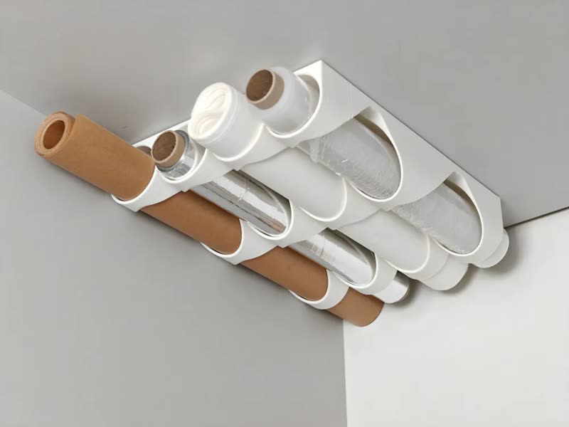 MakerWorld under-cabinet kitchen roll holder