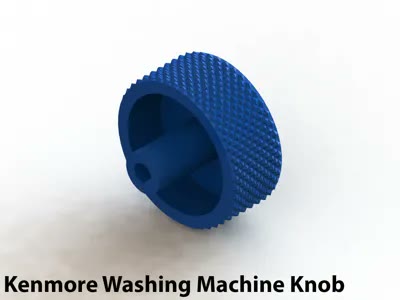 MakerWorld replacement washing-machine control knob
